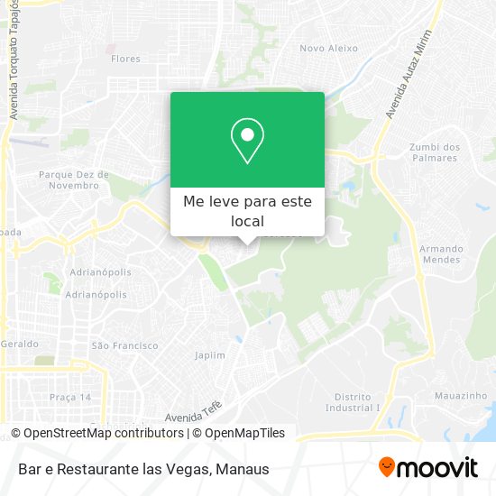 Bar e Restaurante las Vegas mapa