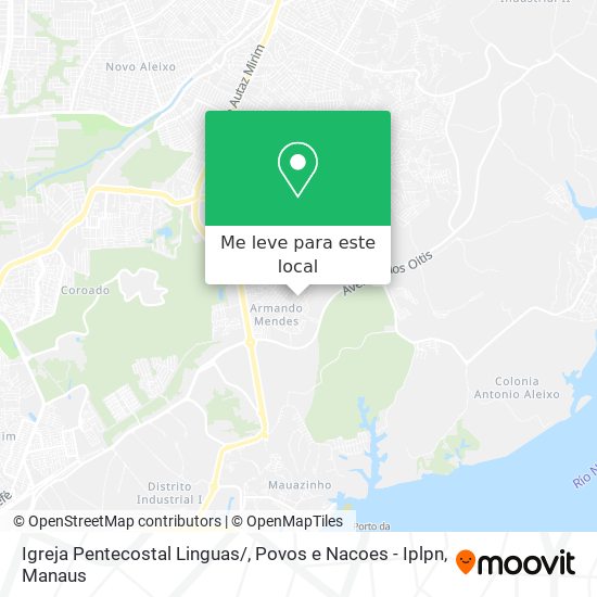 Igreja Pentecostal Linguas / , Povos e Nacoes - Iplpn mapa