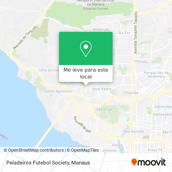 Peladeiros Futebol Society mapa