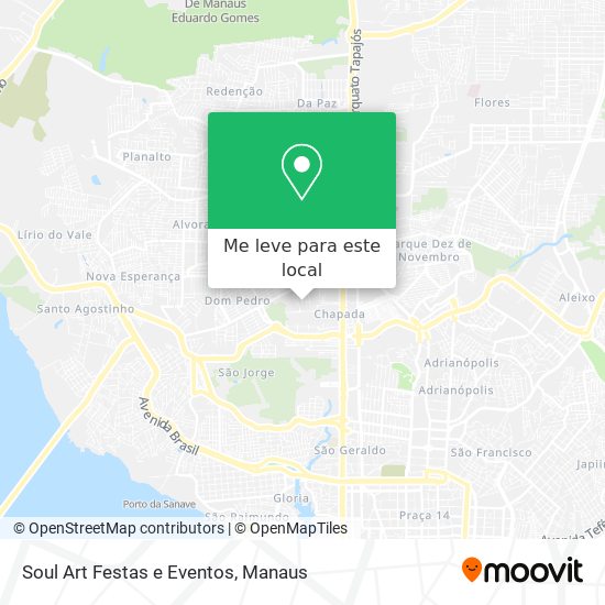 Soul Art Festas e Eventos mapa