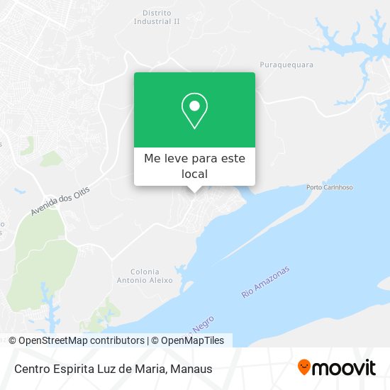 Centro Espirita Luz de Maria mapa