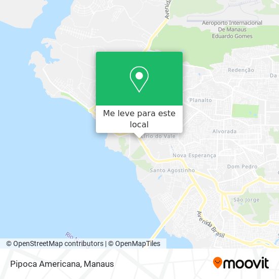 Pipoca Americana mapa