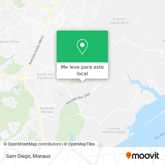 Sam Diego mapa