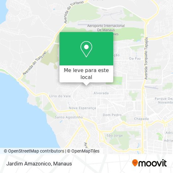 Jardim Amazonico mapa