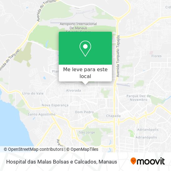 Hospital das Malas Bolsas e Calcados mapa