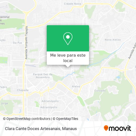 Clara Cante Doces Artesanais mapa