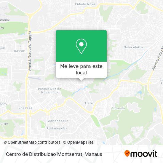Centro de Distribuicao Montserrat mapa