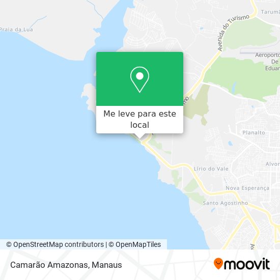 Camarão Amazonas mapa