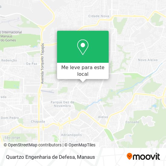 Quartzo Engenharia de Defesa mapa