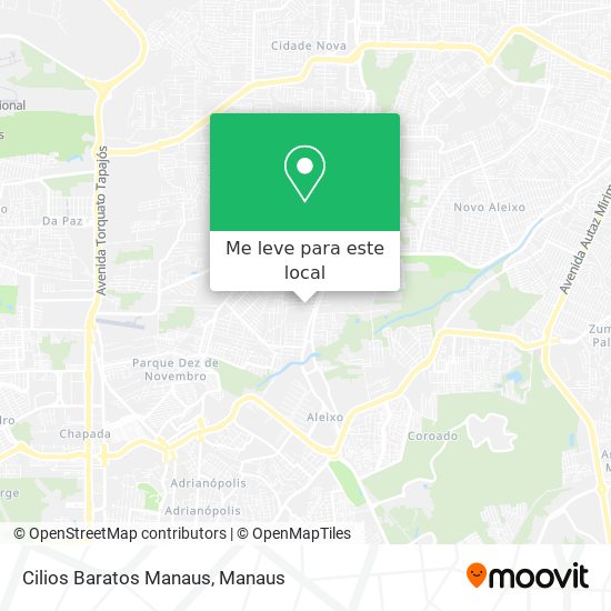 Cilios Baratos Manaus mapa