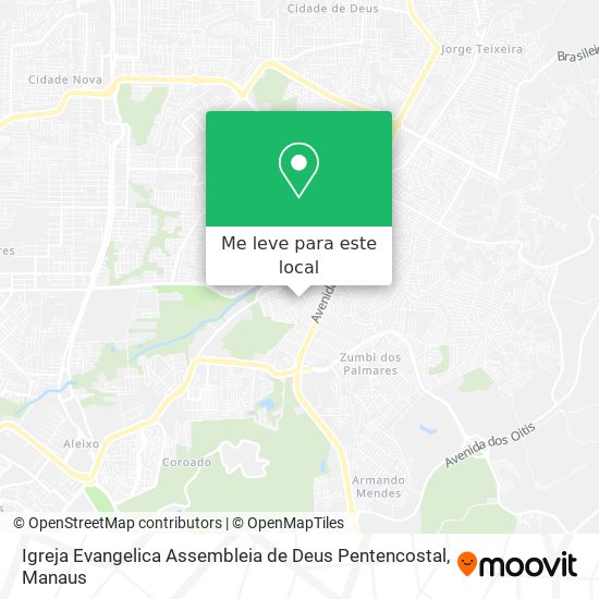 Igreja Evangelica Assembleia de Deus Pentencostal mapa