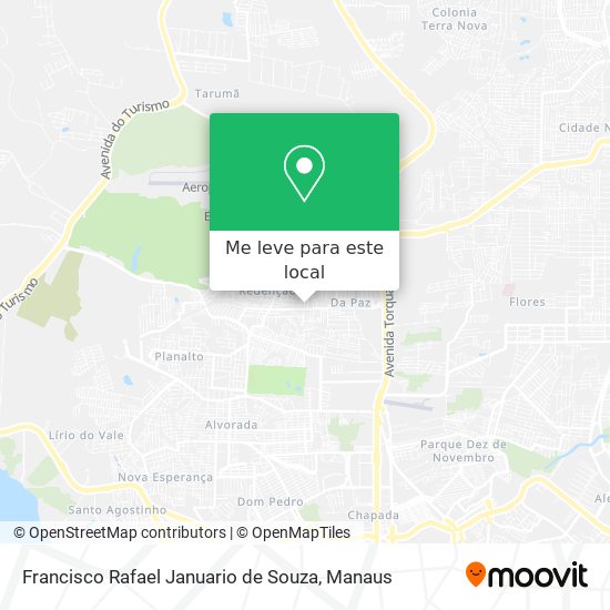 Francisco Rafael Januario de Souza mapa