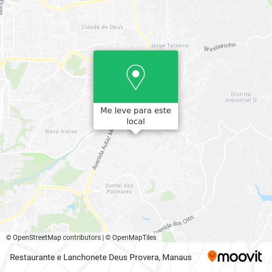 Restaurante e Lanchonete Deus Provera mapa