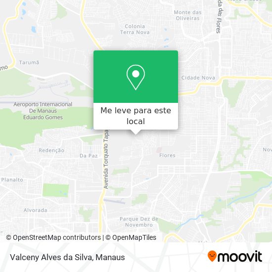 Valceny Alves da Silva mapa