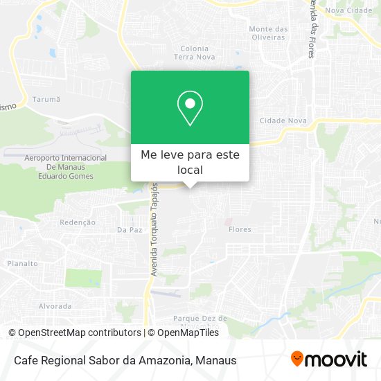 Cafe Regional Sabor da Amazonia mapa