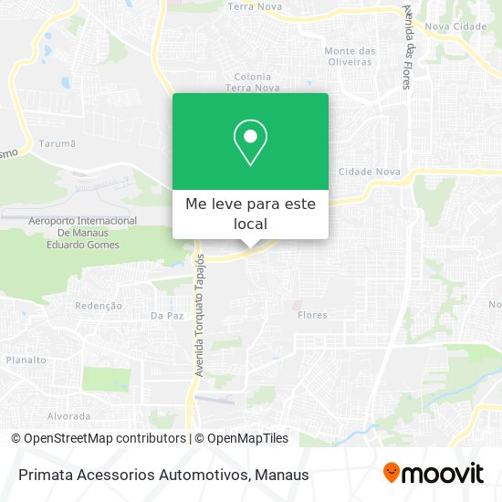 Primata Acessorios Automotivos mapa