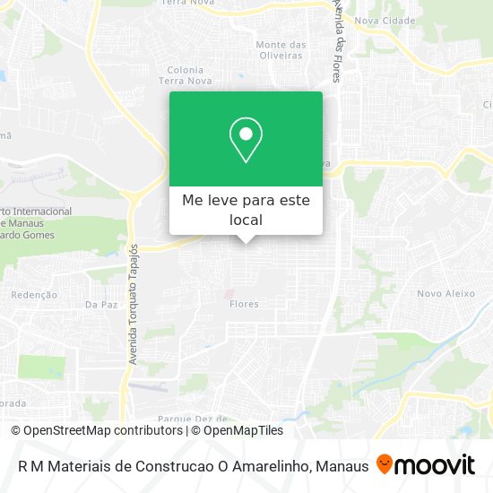 R M Materiais de Construcao O Amarelinho mapa