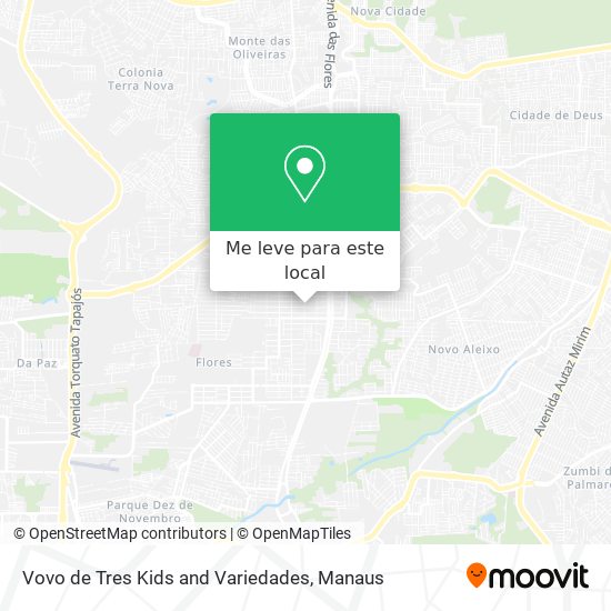 Vovo de Tres Kids and Variedades mapa