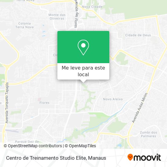 Centro de Treinamento Studio Elite mapa