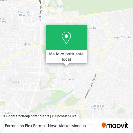 Farmacias Flex Farma - Novo Aleixo mapa