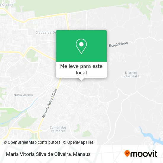 Maria Vitoria Silva de Oliveira mapa