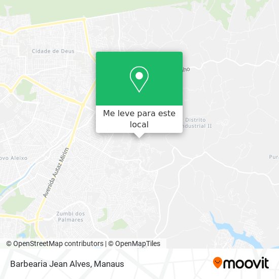 Barbearia Jean Alves mapa