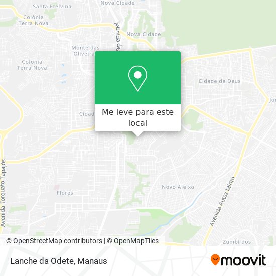 Lanche da Odete mapa