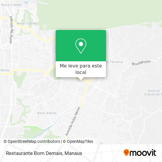 Restaurante Bom Demais mapa