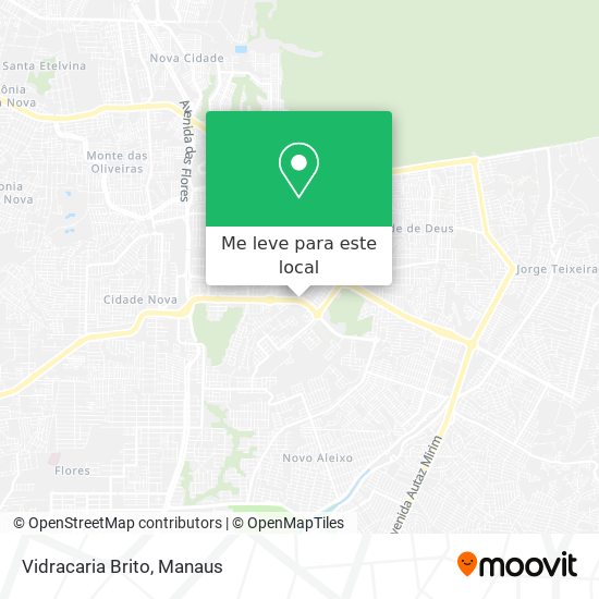 Vidracaria Brito mapa