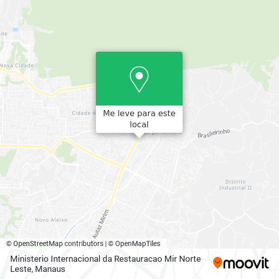 Ministerio Internacional da Restauracao Mir Norte Leste mapa