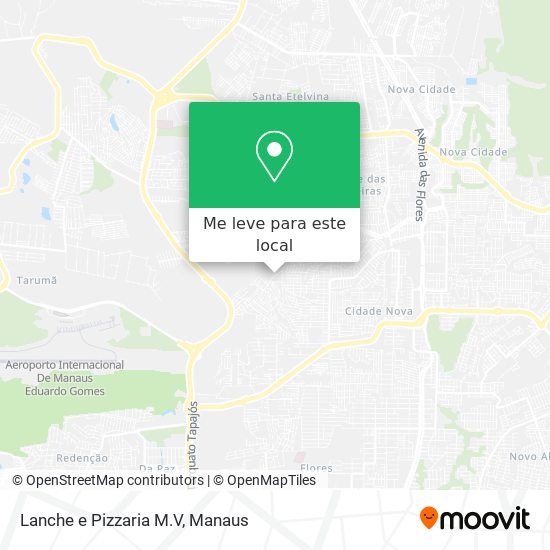 Lanche e Pizzaria M.V mapa
