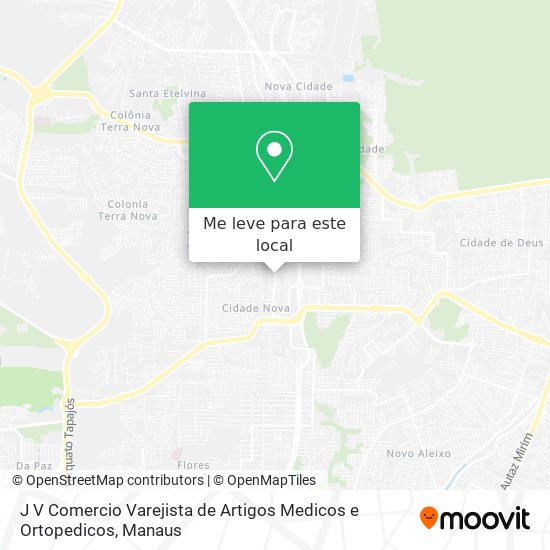 J V Comercio Varejista de Artigos Medicos e Ortopedicos mapa