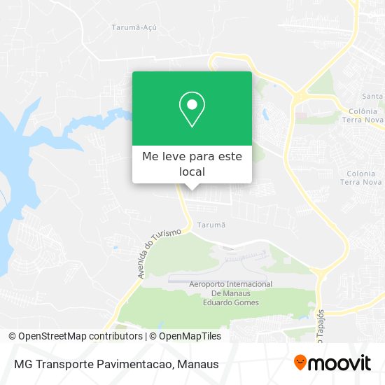 MG Transporte Pavimentacao mapa
