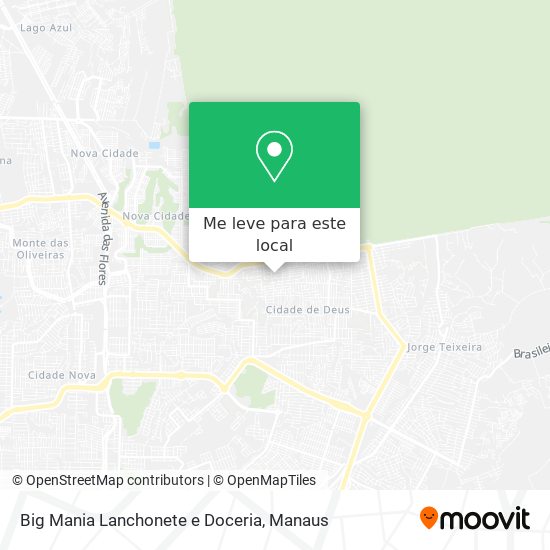 Big Mania Lanchonete e Doceria mapa