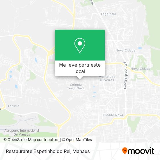 Restaurante Espetinho do Rei mapa