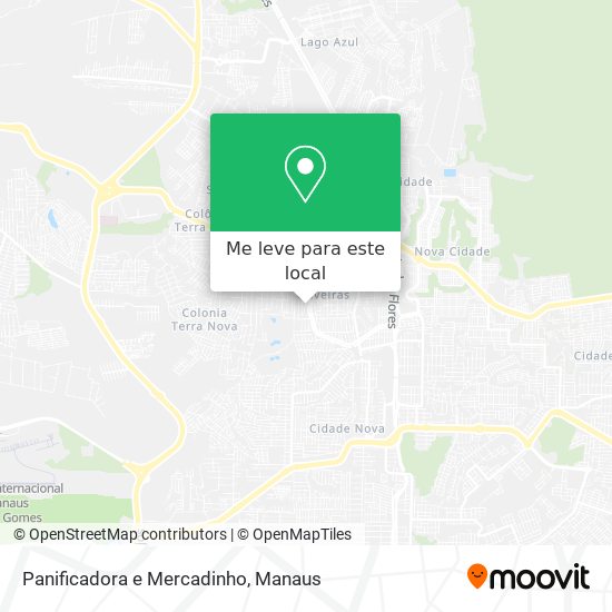 Panificadora e Mercadinho mapa