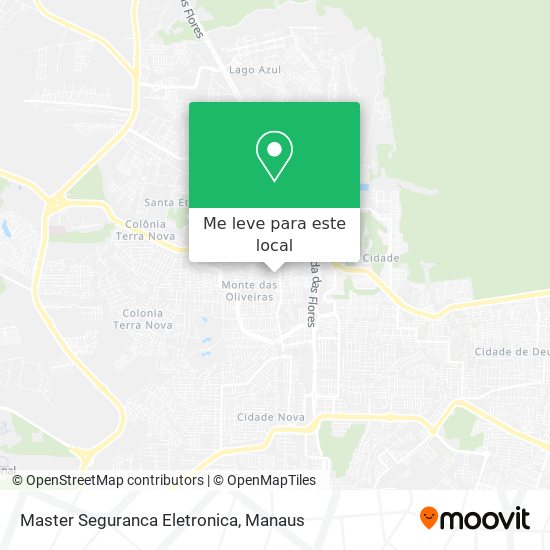 Master Seguranca Eletronica mapa