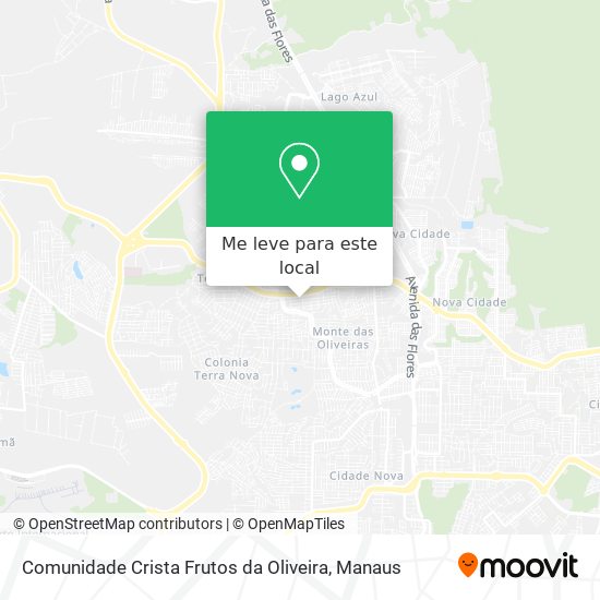 Comunidade Crista Frutos da Oliveira mapa