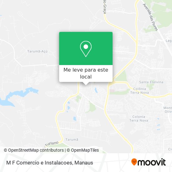 M F Comercio e Instalacoes mapa