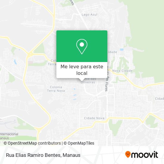 Rua Elias Ramiro Bentes mapa