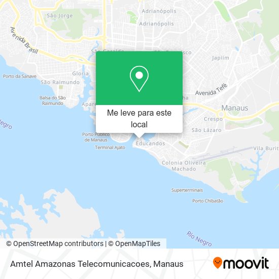 Amtel Amazonas Telecomunicacoes mapa