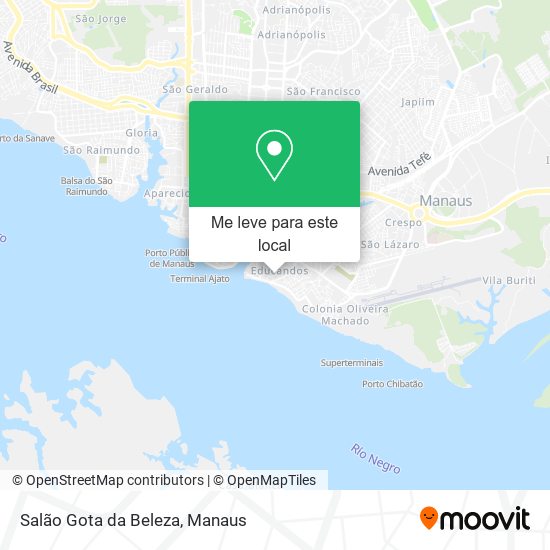 Salão Gota da Beleza mapa