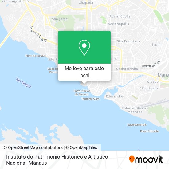 Instituto do Patrimônio Histórico e Artístico Nacional mapa