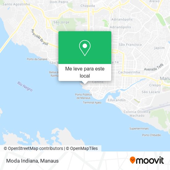 Moda Indiana mapa