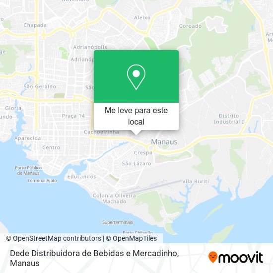 Dede Distribuidora de Bebidas e Mercadinho mapa