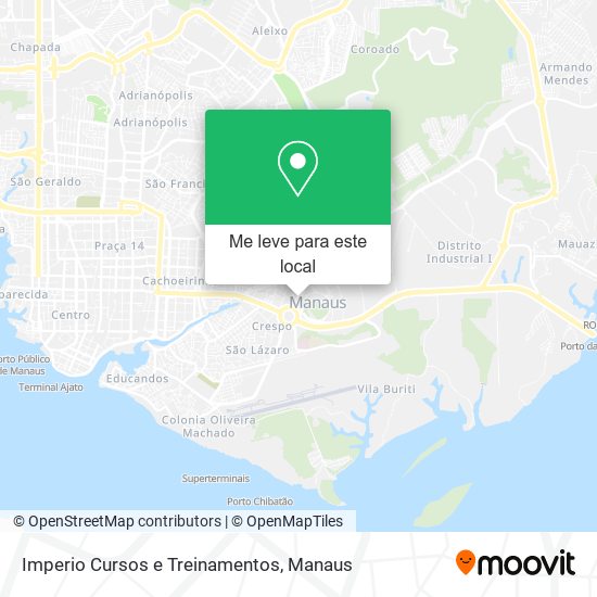 Imperio Cursos e Treinamentos mapa