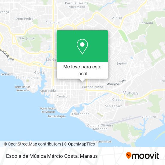 Escola de Música Márcio Costa mapa