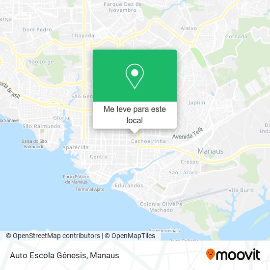 Auto Escola Gênesis mapa