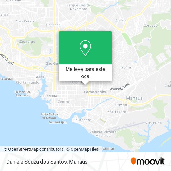Daniele Souza dos Santos mapa