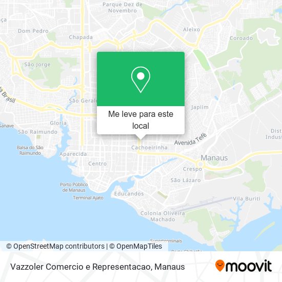 Vazzoler Comercio e Representacao mapa